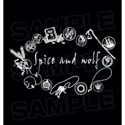 Spice and Wolf Line Art Big Zipper Tote Bag Sale