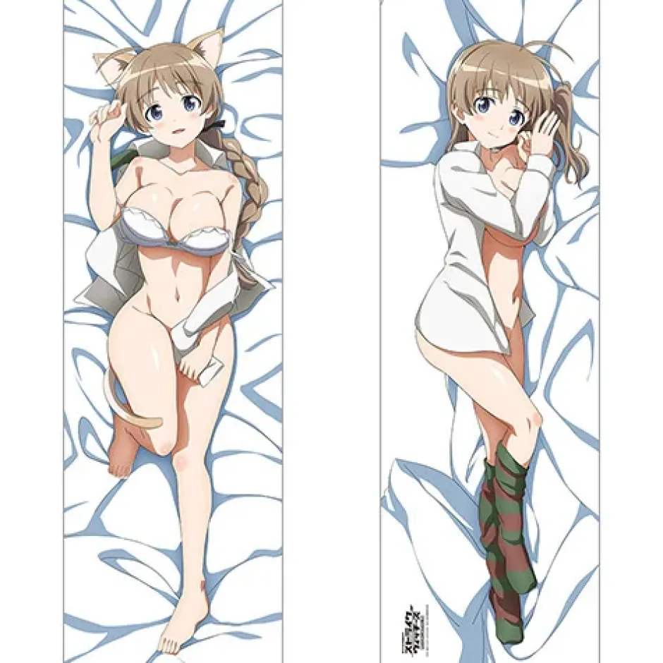 Cushions>Strike Witches: Road to Berlin 501st Joint Fighter Wing 2-Way Tricot Dakimakura Pillow Cover Lynette Bishop
