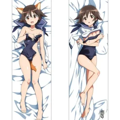 Strike Witches: Road to Berlin 501st Joint Fighter Wing 2-Way Tricot Dakimakura Pillow Cover Yoshika Miyafuji New