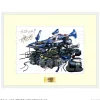 Fine Art>Sunrise World Future GPX Cyber Formula Reproduction of Original Picture Autographed by Machine Designer Shoji Kawamori