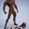 Action Figures>Super Action Male Body: Black Edition 1/12 Scale Action Figure