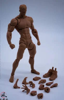Action Figures>Super Action Male Body: Black Edition 1/12 Scale Action Figure
