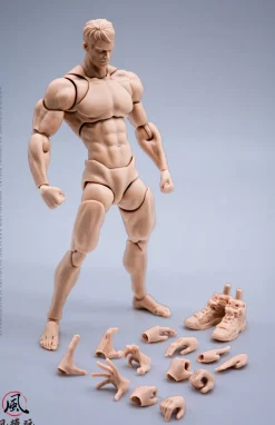 Super Action Male Body: White Edition 1/12 Scale Action Figure New