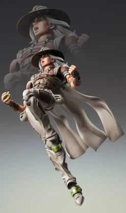 Super Action Statue Jojo's Bizarre Adventure Part 7 Steel Ball Run Gyro Zeppeli Third