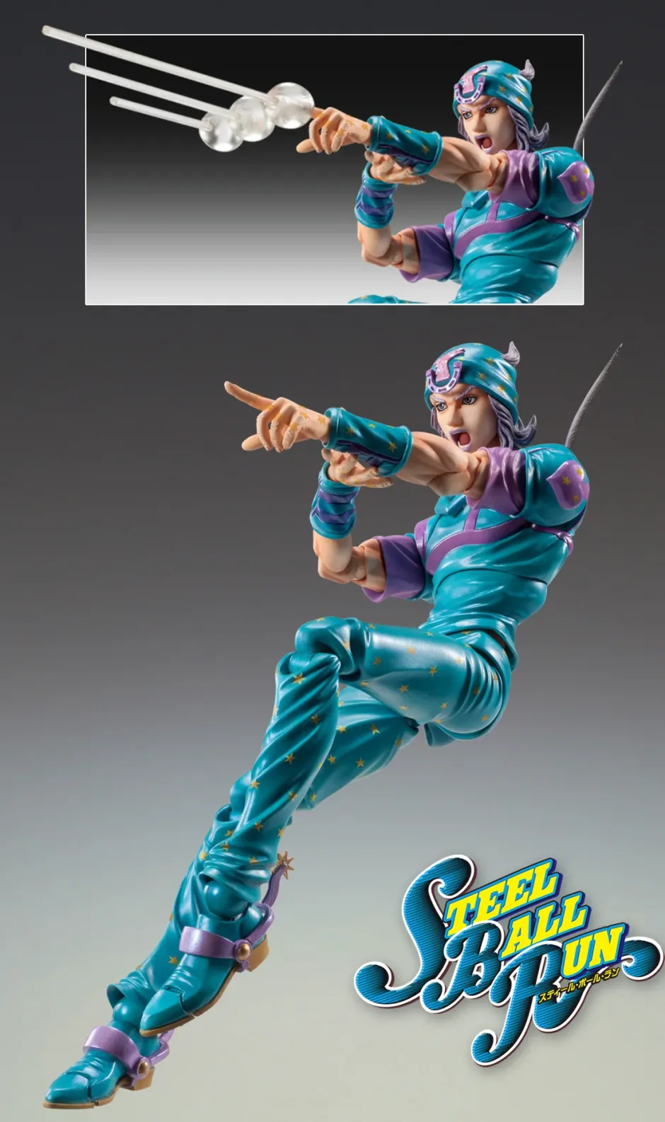 Action Figures>Super Action Statue Jojo's Bizarre Adventure Part 5 Leone Abbacchio Ver. Black