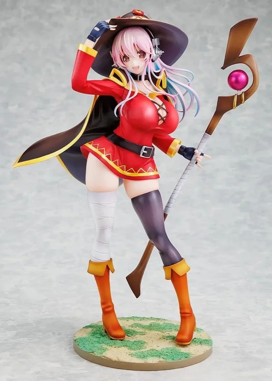 Super Sonico: KonoSuba: God's Blessing on This Wonderful World! Megumin Collaboration Ver. 1/7 Scale Figure Clearance