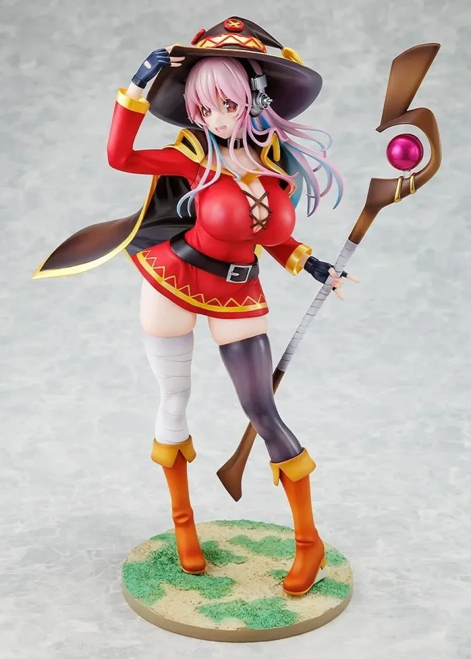 Super Sonico: KonoSuba: God's Blessing on This Wonderful World! Megumin Collaboration Ver. 1/7 Scale Figure Clearance