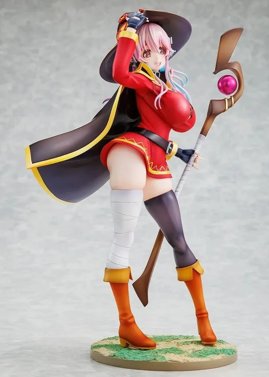 Super Sonico: KonoSuba: God's Blessing on This Wonderful World! Megumin Collaboration Ver. 1/7 Scale Figure Clearance