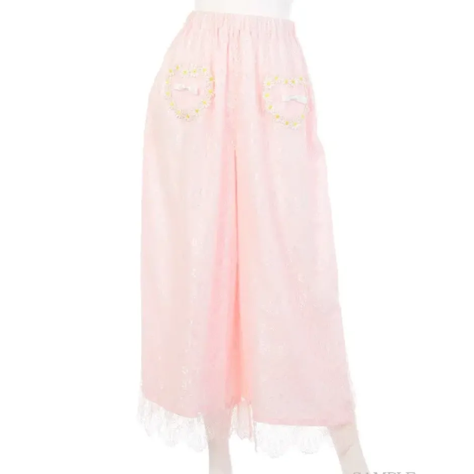 Swankiss Daisy Chain Lace Gaucho Pants Best