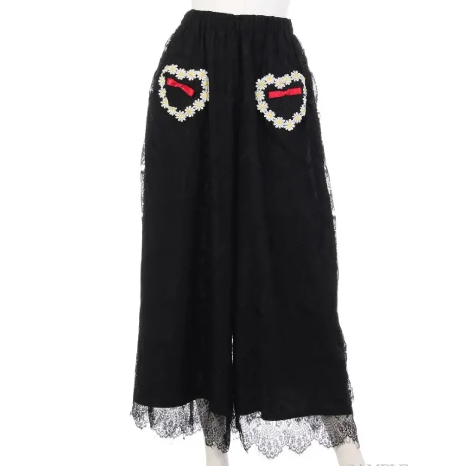 Swankiss Daisy Chain Lace Gaucho Pants Best