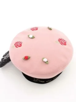 Swankiss Dot Ribbon Tulle Beret Sale