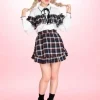 Bottoms>Swankiss MiMi Check Pattern Skirt