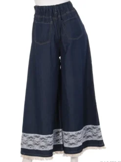 Swankiss Rose Denim Gaucho Pants Best