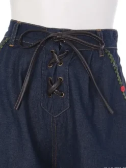 Swankiss Rose Denim Gaucho Pants Best