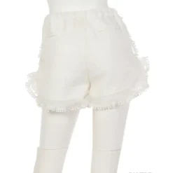 Swankiss Ruffled Organdy Shorts New