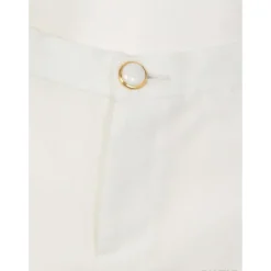 Swankiss Ruffled Organdy Shorts New