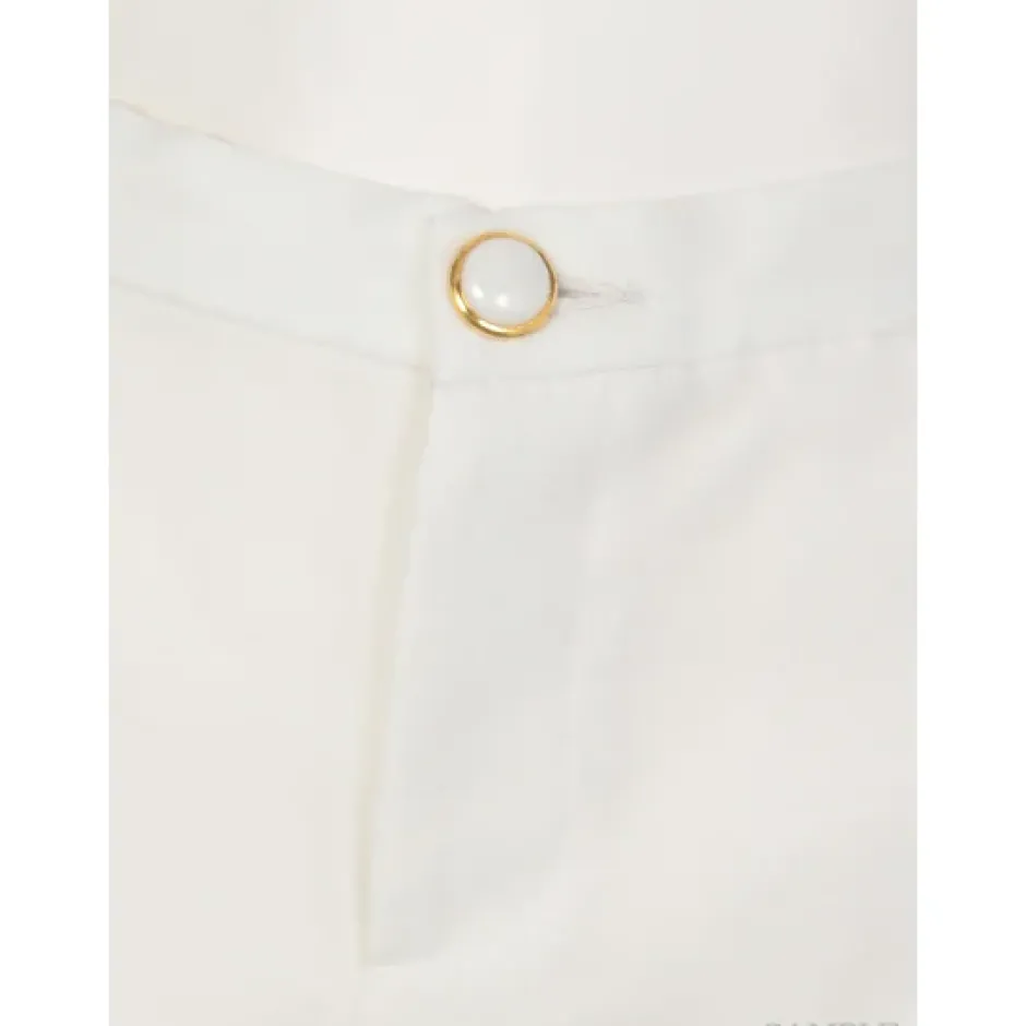 Swankiss Ruffled Organdy Shorts New