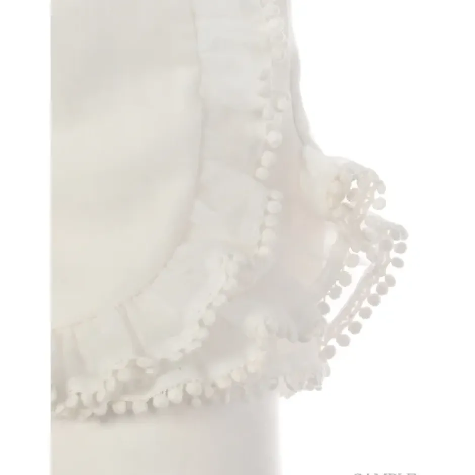Swankiss Ruffled Organdy Shorts New