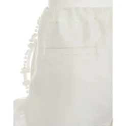 Swankiss Ruffled Organdy Shorts New