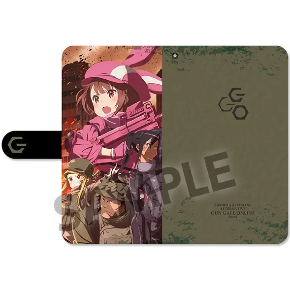 Smartphone Cases>Sword Art Online Alternative: Gun Gale Online Key Visual Notebook-Style Smartphone Case