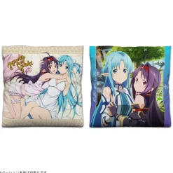 Cushions>Sword Art Online Asuna & Yuuki Double-Sided Print Cushion Cover