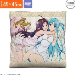 Cushions>Sword Art Online Asuna & Yuuki Double-Sided Print Cushion Cover