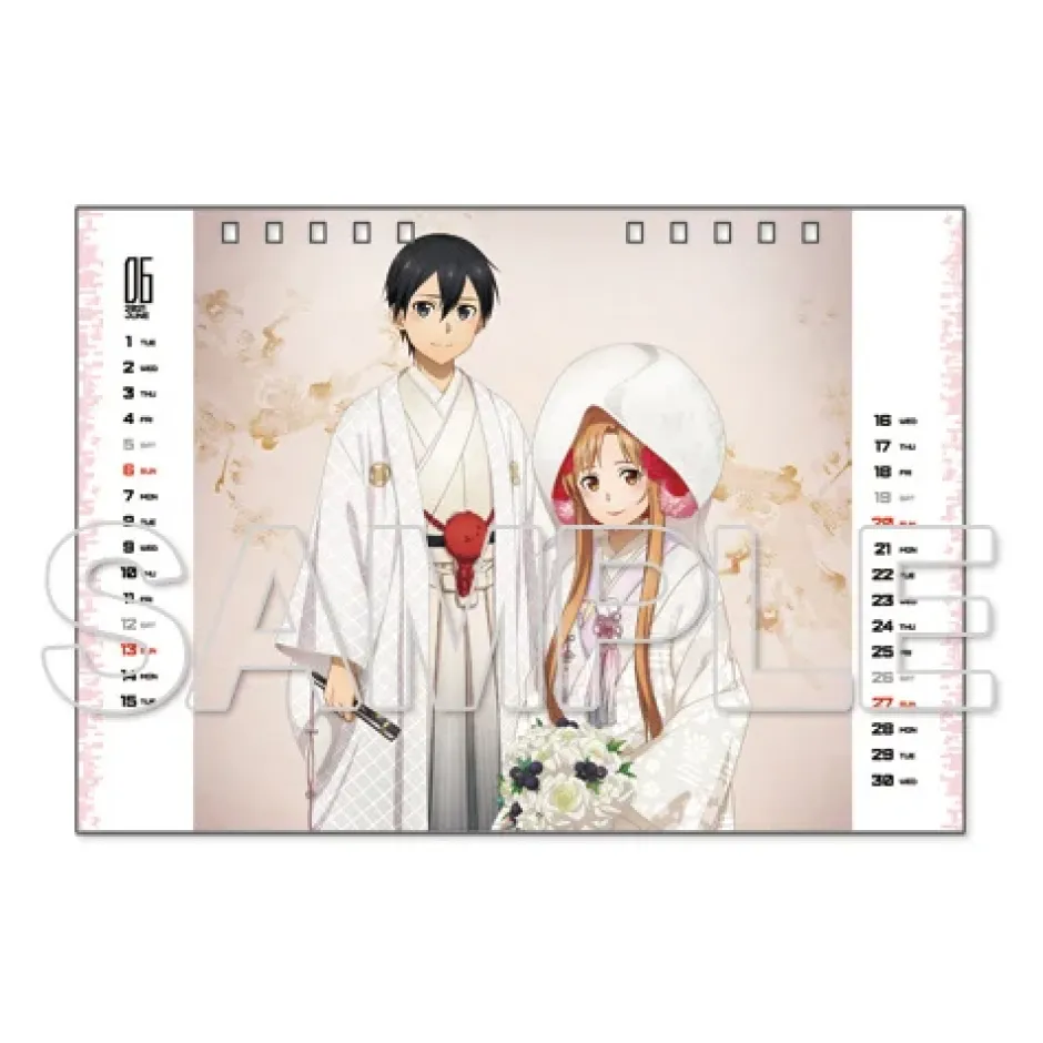 Sword Art Online Asuna 2021 Desktop Calendar Outlet