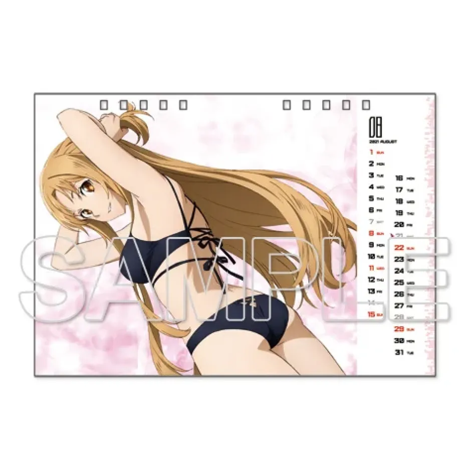 Sword Art Online Asuna 2021 Desktop Calendar Outlet