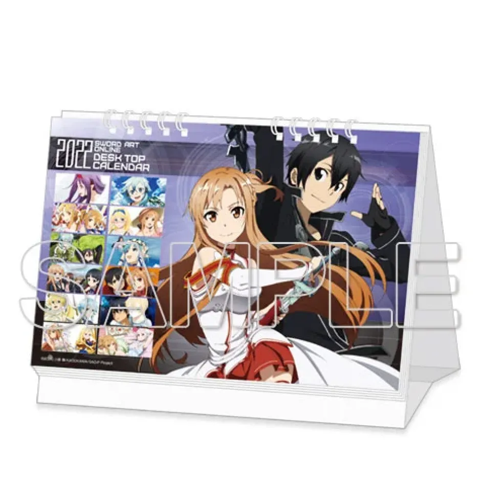 Sword Art Online 2022 Desktop Calendar Online