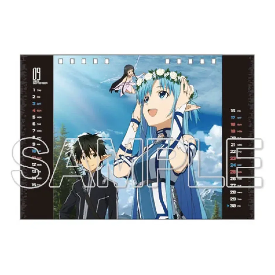 Sword Art Online 2022 Desktop Calendar Online