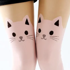 Footwear>Takeuchi Color Animal Fake Thigh-High Tights