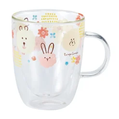 Mugs & Glasses>Tempo Comodo Watercolor Animal Double Wall Glass