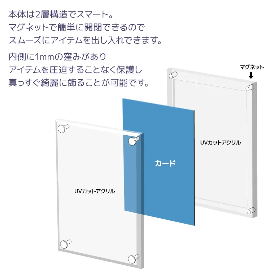 Pouches & Other Cases>The Case PRO Magnetic Display Case: Standard Card Size (Set of 2)