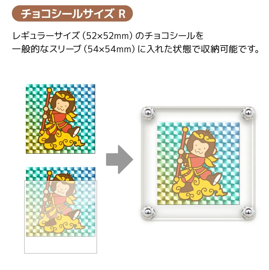 The Case 99 Magnetic Display Case: Chocolate Sticker Size R (Set of 5) Online