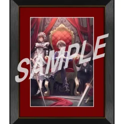 The Demon Sword Master of Excalibur Academy Completion Commemoration A4 Chara Fine Graph Leonis & Shary & Blackus New