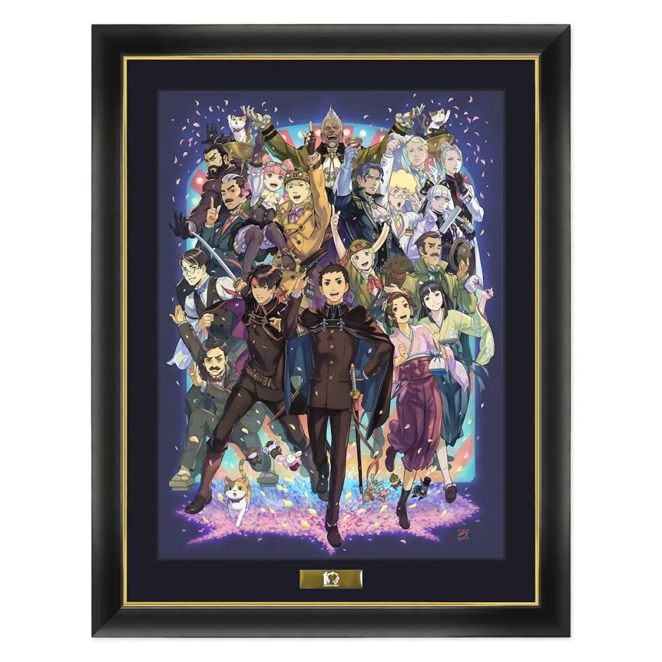 Fine Art>The Great Ace Attorney 10th Anniversary Banquet of Flowers Chara Fine Graph w/ Frame