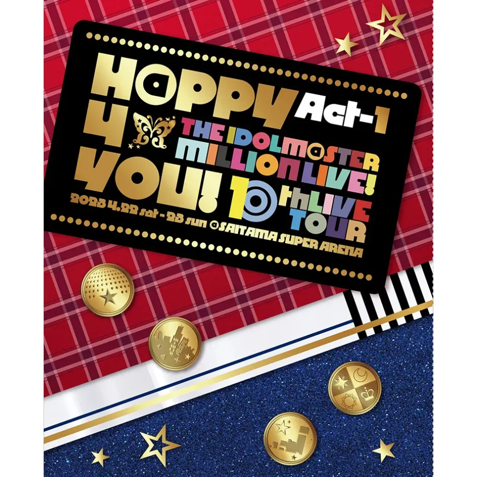 The Idolm@ster Million Live! 10th Live Tour Act-1 H@PPY 4 YOU! Live Blu-ray (First Limited Edition 4-Disc Set) Clearance