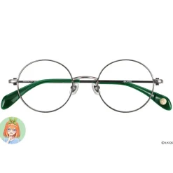 Eyewear>The Quintessential Quintuplets Specials2 Glass Frame w/ Original Eyeglass Case & Cleaning Cloth Set Yotsuba Nakano Model