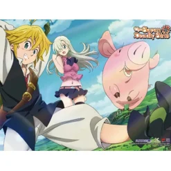 The Seven Deadly Sins Elizabeth Meliodas & Hawk 1 Premium Wall Scroll New
