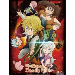 The Seven Deadly Sins Key Art 1 Premium Wall Scroll Outlet