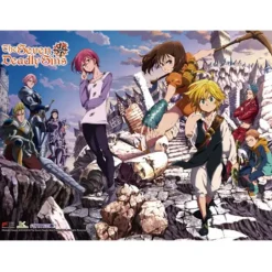 The Seven Deadly Sins Key Art 2 Premium Wall Scroll Discount