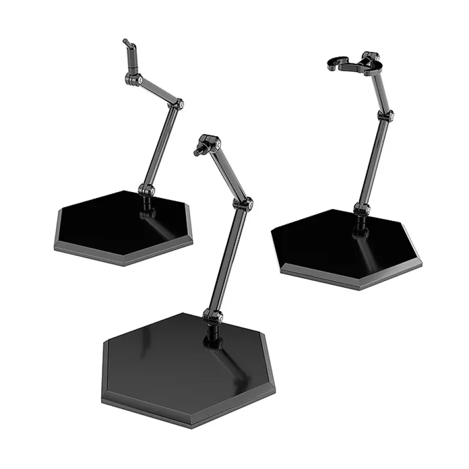 Plastic Models>The Simple Stand x3 Black Hex Type (for Figures & Models)