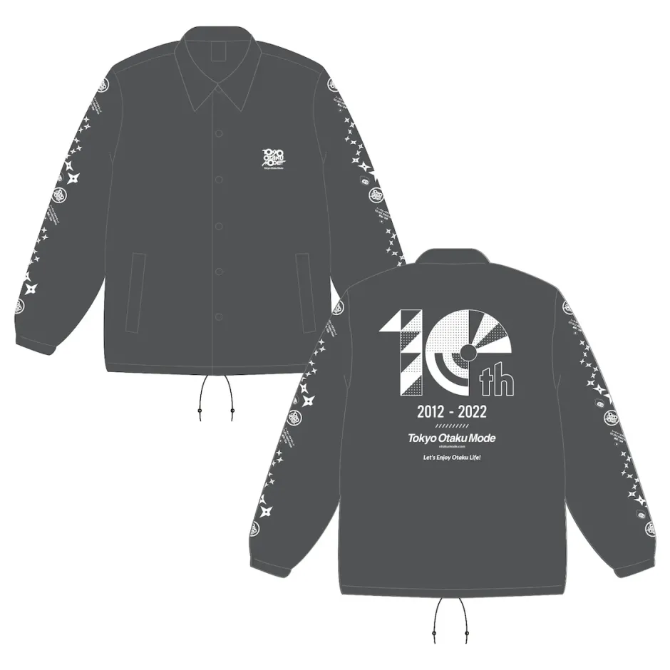 Tokyo Otaku Mode 10th Anniversary Coach Jacket Cement Hot