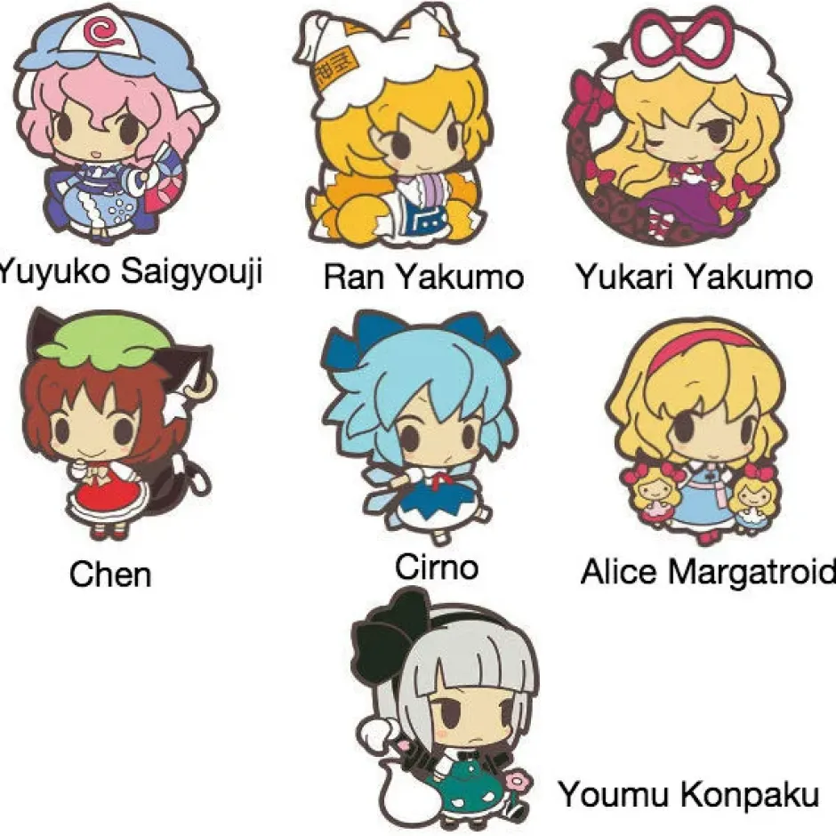 Smartphone Straps>Touhou Poppuchi Rubber Strap Collection Part 2