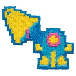 Exclusives|Stickers>TwinBee Embroidered Sticker TwinBee & Bell