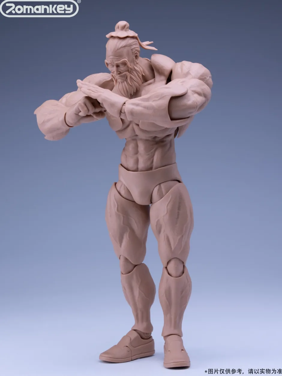 Action Figures>UMS003 Male Body Big Guy: Normal Skin 1/12 Scale Action Figure