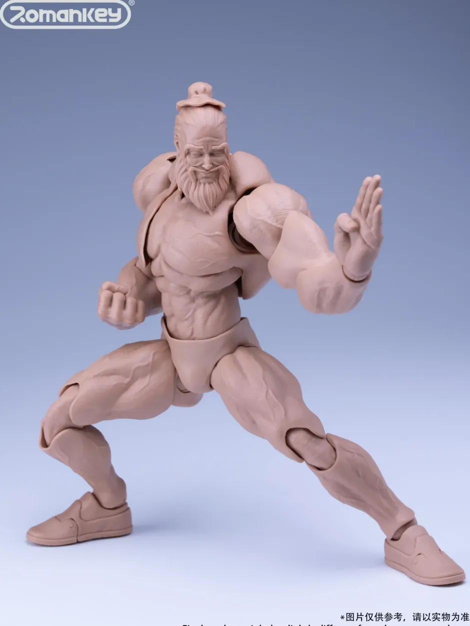 Action Figures>UMS003 Male Body Big Guy: Normal Skin 1/12 Scale Action Figure