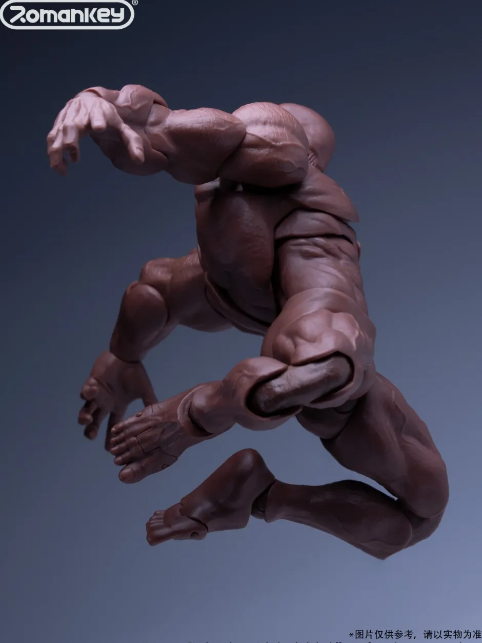 Action Figures>UMS003 Male Body Big Guy: Tan Skin 1/12 Scale Action Figure