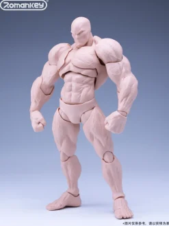 Action Figures>UMS003 Male Body Big Guy: White Skin 1/12 Scale Action Figure
