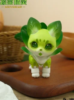 Vegetable Fairy Series Bok Choy Serval Cat Non-Scale Action Figure